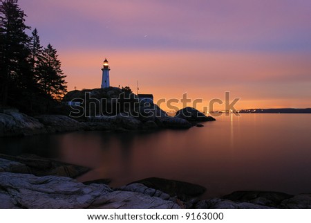 point atkinson lighthouse in twilight point atkinson lighthouse in twilight