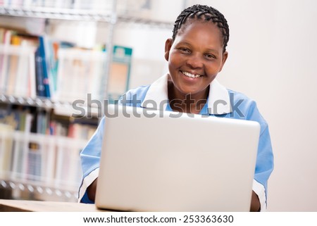 Domestic woman with notebook in the office