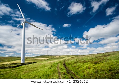 A Wind Turbine on a Wind Farm