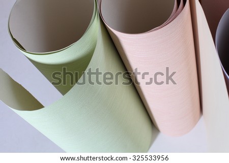 Wallpapering.Wallpaper rolls