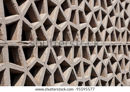 Brick wall islamic pattern