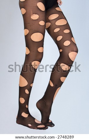 Not every day it is necessary to dress creative stockings on legs.