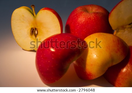 Apples, it is excellent fruit, the big stock of vitamins and a dietary feed