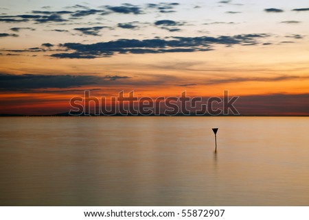 lake constance right after sunset