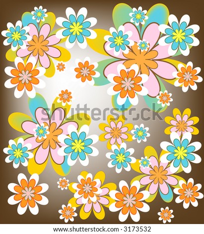 flower patterns backgrounds. stock photo : Colorful flower