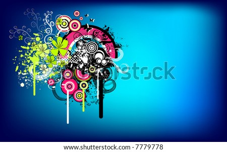 wallpaper blue abstract. stock vector : abstract blue