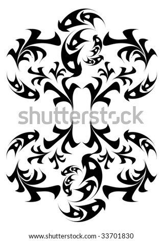 stock vector abstract tattoo design