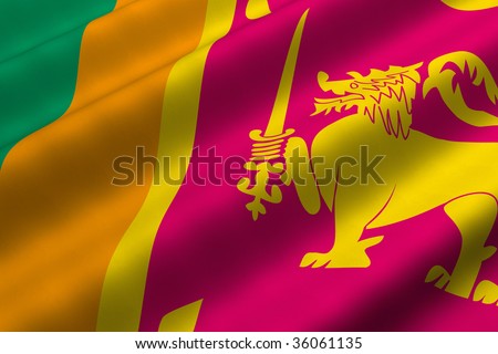Sri Lankan Flag. of Sri Lanka. Flag has