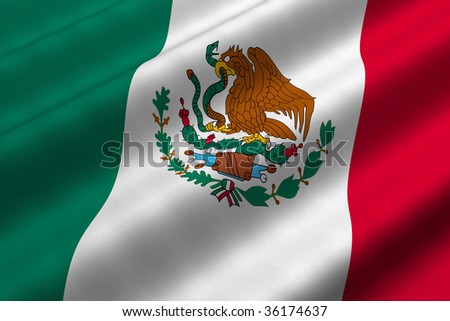 mexico flag. of the flag of Mexico.