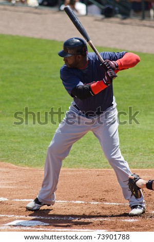 JUPITER, FL USA - MAR. 24: Red Sox designated hitter David \