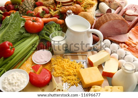 Variety of foods