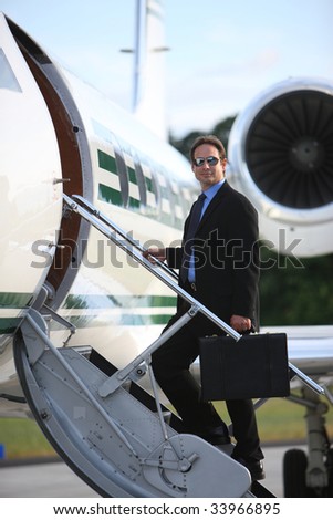 Businessman Private Jet