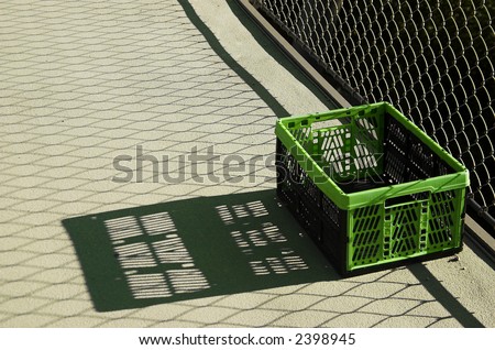 green box with strong shadow