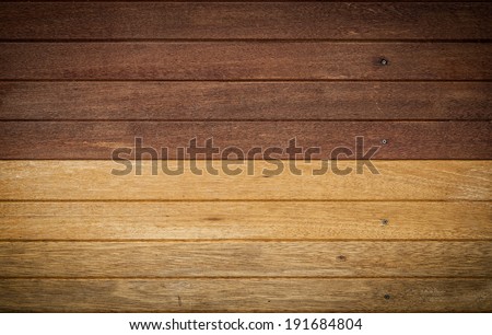Wooden wall constructed with wood planks for vintage interior design