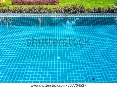 Outdoor swimming pool in a park