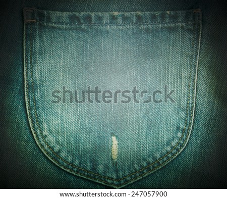 Grunge green jean denim textured background