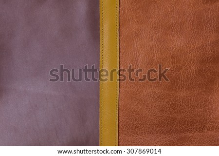 Close up orange and purple leather texture surface background