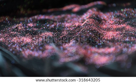 Abstract sparkling multicolor light defocused bokeh background
