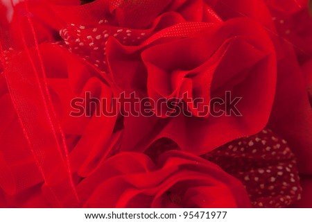 bright and beautiful colors of artificial flowers background