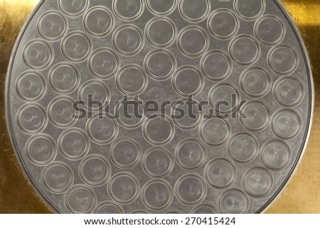 silver and gold metal circle background