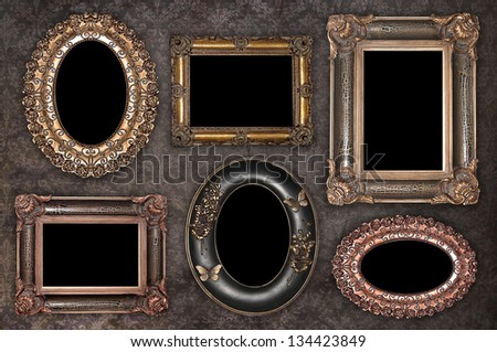 Set of Vintage gold picture frame