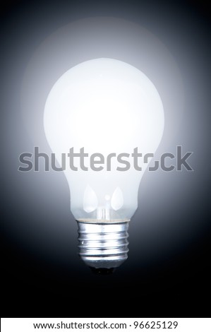 light bulb with clipping path