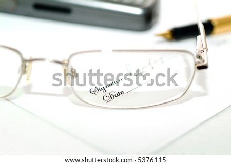 Small print through a blurry pair of glasses