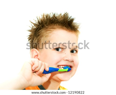 A Boy Cleaning