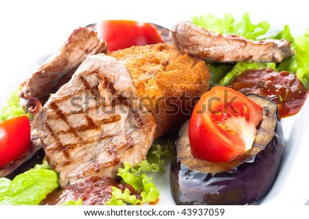 juicy sirloin beef covered