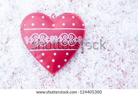 heart with snow/heart/winter