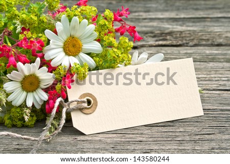 flowers with label/flowers/label