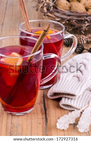 Fruit tea with orange and cinnamon/Fruit tea/winter