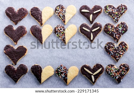 Cookies with heart shape/hearts/Cookies
