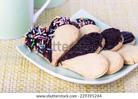 Cookies with heart shape/hearts/Cookies