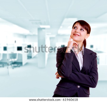 portrait of beautiful businesswoman isolated on white background