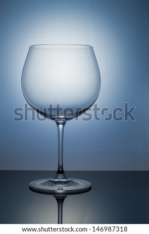 An Empty Large Wine Glass