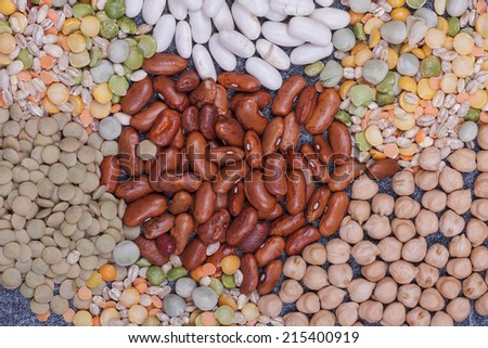 Pulse Mixture as Food Background