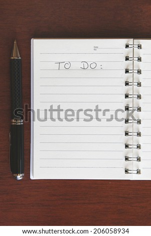 Blank To Do List A blank to do list. Add your own list.