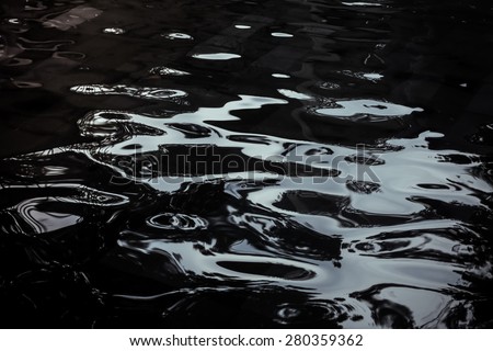 Dark background, High resolution background of dark water or oil surface