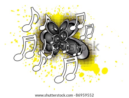 Music theme logo
