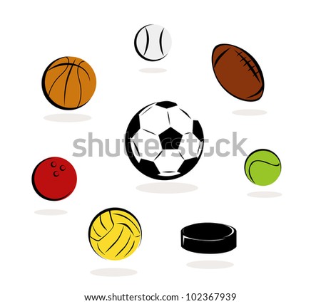 sport ball- set of ball - collection