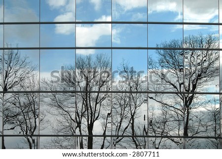 Big window reflection