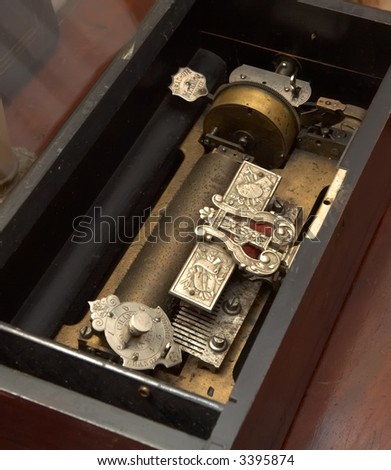 Mechanic musical box circa in 18th century