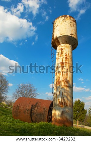 Old rusty water-tower