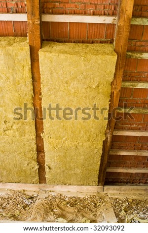 thermal insulation in a roof