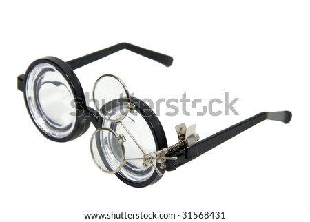 stock photo : Thick lenses on