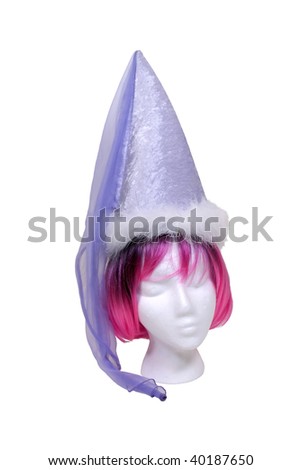cat in hat cartoon. princess tiara party hat