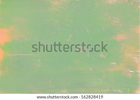 Design scratched texture, uneven walls, Designed background uneven patches of green wall