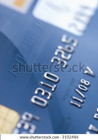 blue credit bank card