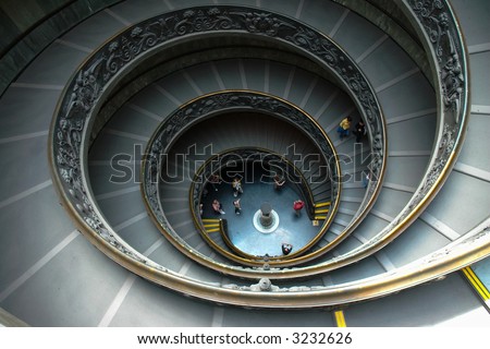Spiral stairs of Vatican museums